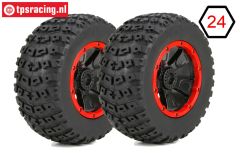 LOS45004 DBXL Reifen auf Felge Ø175-B70 mm, 2 st.