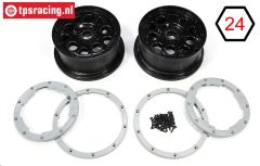 LOS45015 Felge Schwarz Ø120-B60 mm, Set
