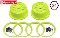 LOS45024 Felgen Gelb Ø120-B70 mm, Set