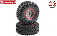 LOS45029 Maxxis Creepy Crawler montiert Super Rock Rey, 2 st.