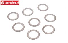 TPS3201/20 Stahl Passcheibe Ø15-Ø21-H0,2 mm, 8 st.