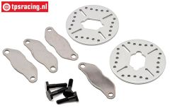 LOSB3231 Alu-Bremsscheibe-Belag LOSI 5T-BWS, Set