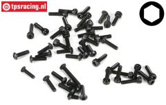LOSB6451 Schrauben-Sorti M3, 38 st.