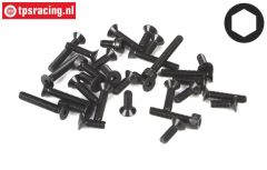 LOSB6465 Schrauben-Sorti M4, 32 st.