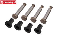 LOS-3650 LOSI 5IVE-T Stahl Achsschenkel Buchse & Pin, set