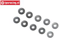 LOS-3964 Stahl Passscheiben Ø3,2-Ø7-D0,5 mm, 10 st.