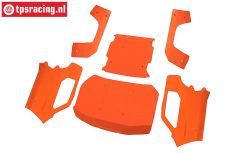 LOS-4002 LOSI 5IVE-T 3.0 Karosserie Orange, Set