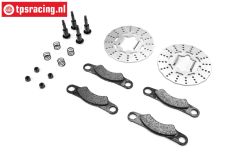 LOS-4167 LOSI 5T Bremsbeläge mit Scheiben, Satz