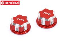 TPS0292/06 Radmutter Rot 24 mm, 2 St.