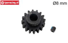 LOS-3753 LOSI 5IVE-T Stahlritzel 16Z-Ø8 mm, 1 St.