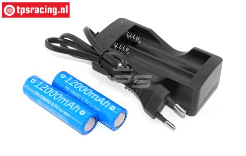 TPS12000 18650 Li-Ion Akku 3,7 Volt 12000 mHa, Set