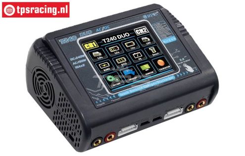 HTRC T240-DUO Touchsreen Ladegerät 12-220 volt, Set