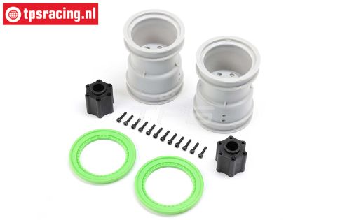 LOS-1814 LOSI LMT Monster Truck Felge Grün, Set
