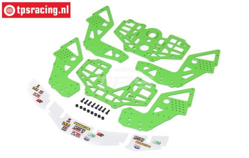 LOS-1826 LOSI LMT 2.0 Chassis Platten Grün, set