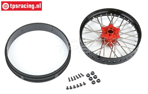 PRO283600T2 Pro-Spec V2 vorder felge Rot/Schwarz, set
