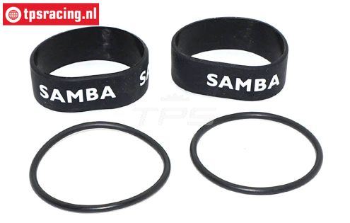 SAM4811Z Samba Resorohr Ringen Ø60-Ø70 mm Schwarz, Set