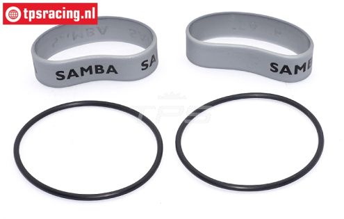 SAM4811S Samba Resorohr Ringen Ø60-Ø70 mm Silber, Set