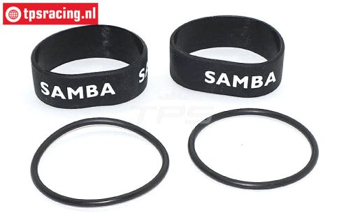 SAM7112Z Samba Silikon rohr Ø50-Ø60 mm Schwarz, Set