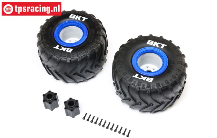 LOS-1819 LOSI LMT Monster Truck Reifen Blau Medium, Set