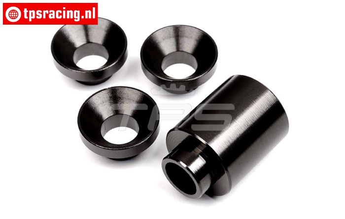 TPS102174 Distanz Kupplungsglockenhalter Schwarz, Set