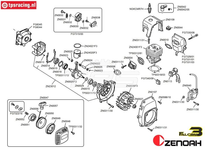 Bauanleitung Zenoah G240F3 Falcon3
