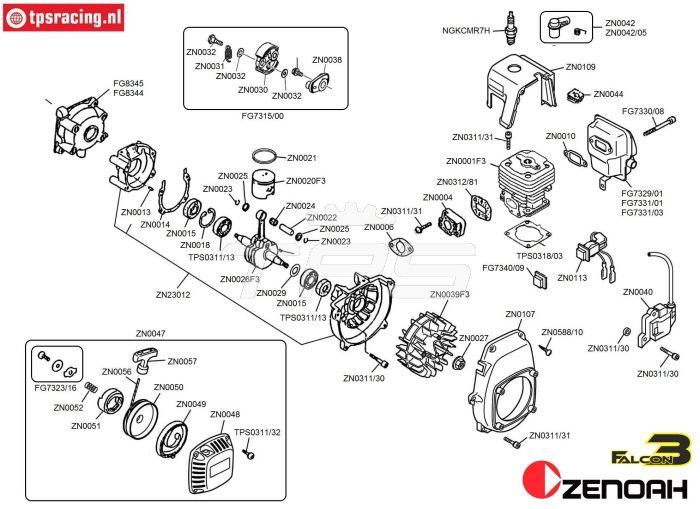 Bauanleitung Zenoah G270F3 Falcon3