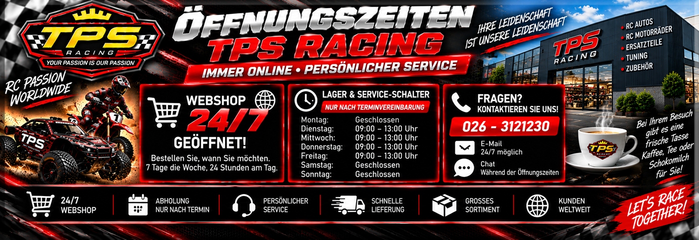 TPS Racing Shop und Lager – RC-Shop mit kompetenter Beratung und großem Lagerbestand